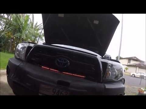 5050 Knight Rider Light Bar LED Installation and Wiring. TOYOTA Tacoma 2006 Road Warrior Family