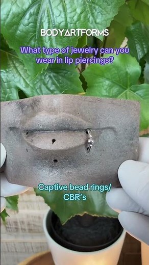 Different type of jewelry for lip piercings