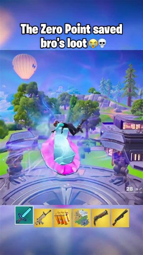 The Zero Point saved bros loadout 😭💀 #fortnite #fortniteclips