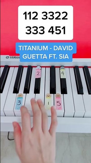 Titanium - David Guetta ft. Sia (Piano Tutorial) #easypianotutorial #pianobeginner #titanium