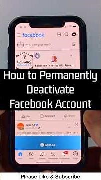 How to Permanently Deactivate Facebook Account