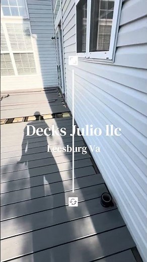 Trex decking installation #backyard