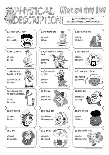 Describing people online exercise for BASIC 1