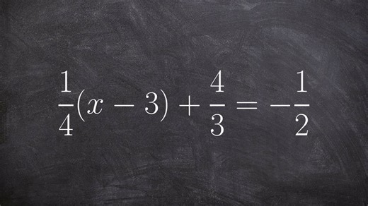 Learn how to solve a multi-step equation with multiple fractions