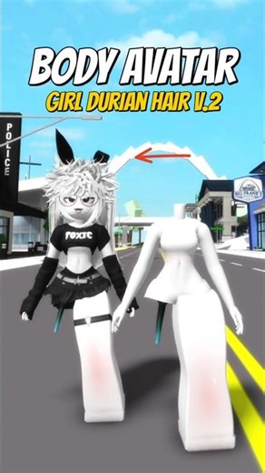 ID BODY GIRL DURIAN HAIR V.2 In Brookhaven #roblox #brookhaven