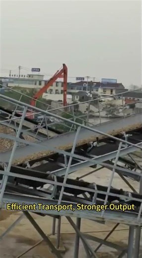 High-Efficiency Stone Conveyor | Smart Production Line 🚀