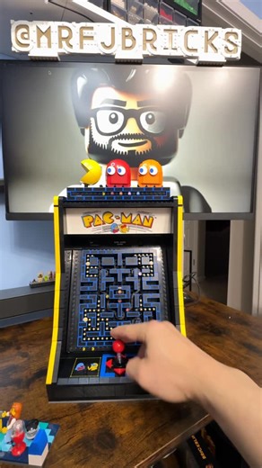 Francisco J Franco on Instagram: "The @lego Pac-Man Arcade powered up and running — classic 80s energy in full display mode. The movement details and side-scrolling effect on this set are next level."