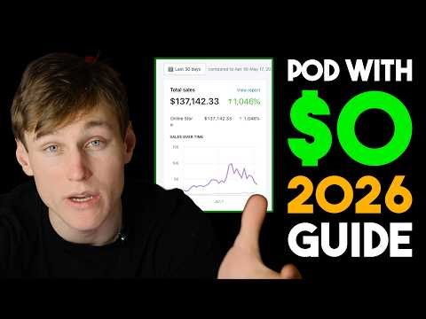 How to Start Print on Demand Without Money in 2026 | Beginner Guide