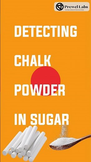 Sugar Adulteration Test for detection of Chalk Powder