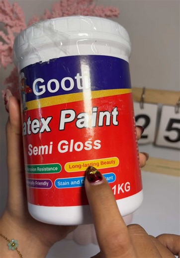 Semi-Gloss Latex Paint for Crochet Projects