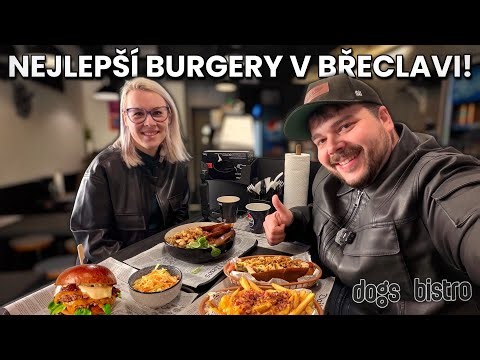 OCHUTNALI JSME VYLADĚNÝ BURGER, VELKÝ CAESAR SALÁT A JINÉ CHÁLKY!🤠DOGS BISTRO BŘECLAV JE SUPER👍🏻