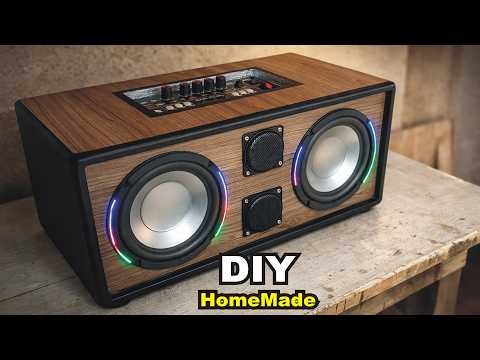 DIY homemade JBL partybox style rechargeable wirless karaoke bluetooth speaker