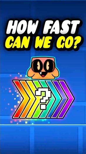 How Fast Can You Actually Go In Geometry Dash? #geometrydash