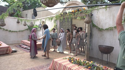 Season 1, Episode Five features one of the most famous miracles in the Bible, the water to wine. We also portrayed a Jewish wedding through the eyes of Jesus, his mother Mary, the disciples, and Thomas. Here’s an inside look at “wedding week,” the filming of the wedding at Cana. | The Chosen