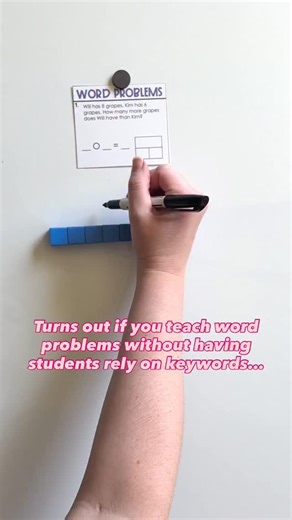 Kaylee Bisby | 2nd Grade Math on Instagram: "And it’s probably easier to teach them this way than you think 👇 Instead of just having students circle keywords, you’ll help them recognize the different word problem types: One-step word problems: - part-part-whole - comparison Two-step word problems: - story structure - 2 separate part-part-wholes - part-part-part-whole I’ve made a resource that includes slides that shows the difference to these and gives lots of examples. It makes introducing wor