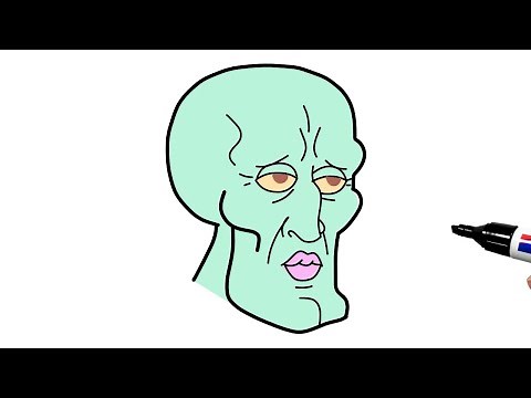 How to Draw Handsome Squidward from Spongebob Squarepants