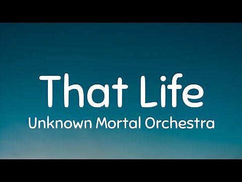 Unknown Mortal Orchestra - That Life (Lyrics)
