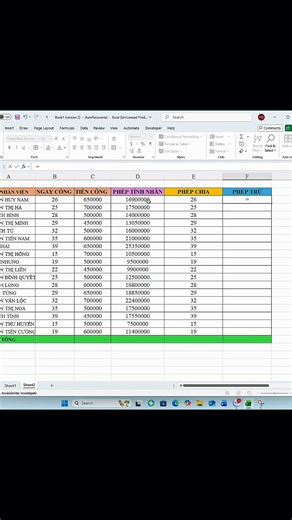Cách thực hiện các phép tính nhân chia cộng trừ trên Excel siêu nhanh #cachnhanchiacongtrutrenexcel #Phimtathayexcel #phimtattinhoc #phimtatexcel #meotinhoc #thuthuattinhoc #sachexcel #sachtinhocvanphong #word #excel #powrpoint #tinhocvanphong #tinhoccoban #xuhuong | Thủ thuật tin học văn phòng