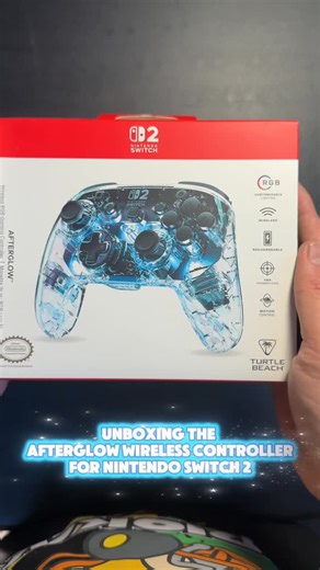 Turtle Beach on Instagram: "Unboxing the Afterglow Wireless Controller for Nintendo Switch 2. https://www.turtlebeach.com/products/afterglow-wireless-controller-nintendo-switch-2 #turtlebeach #gamersofinstagram #gamergram #nintendoswitch2 #nintendo"
