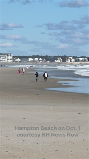 139K views · 2.5K reactions | Check out Hampton Beach on October 1. Large waves from the Hurricane out to sea. Original sound of the Ocean and wind. | NH News Now | Facebook