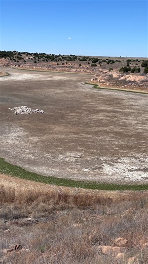 Two Buttes Reservoir Lake Dried