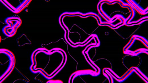 Hearts, Pink, Love. Free Stock Video