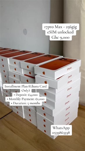 Affordable iPhone 17 Pro Max Installation Plan in Ghana