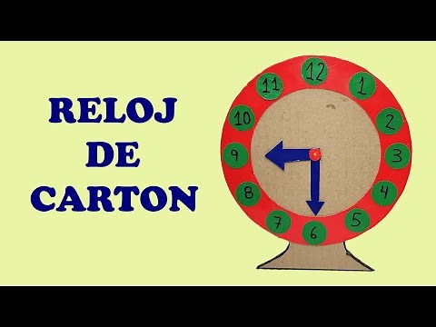 Construcción de Reloj de Cartón para niños
