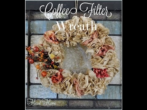 Coffee Filter Wreath