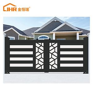 [Hot Item] Premium Horizontal Slip Open Aluminum Art Gate for Home Decor