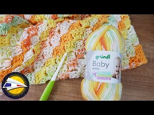 Crocheter une couverture pour bébé 50x70cm | Instructions C2C simples | Idée été