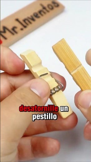 Making a mini catapult with clothespins