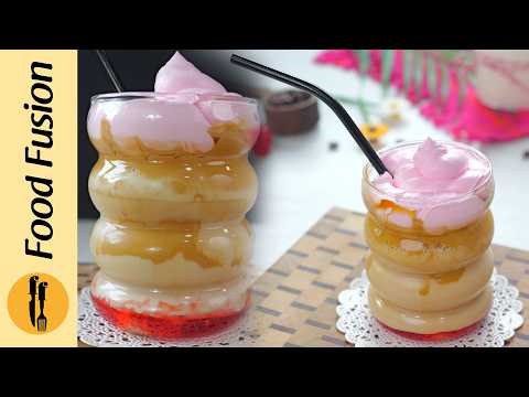 Strawberry Cloud Foam Latte Ramzan Special Recipe By Food Fusion