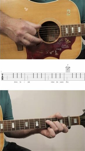 How to play Banks of Ohio Acoustic finger style guitar. #beginnerguitar#fingerpicking