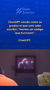 168K views · 4.5K reactions | ChatGPT: Lo lograste, campeón  . . #ai #ia #meme #datameme #datascience #chatgpt #fyp #programador #humor #cienciadedatos #codigo #devs #coding #developer #software | Data Science Research Perú | Facebook