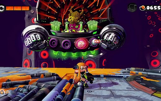 splatoon1（喷射战士1）英雄模式剧情 一周目最终boss 二周目最终boss 中文