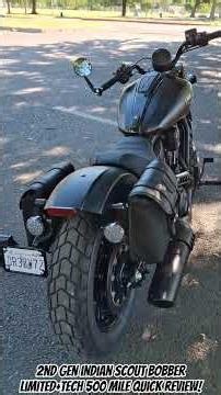 500 Mile 2026 Indian Scout Bobber Limited+Tech Quick Review!