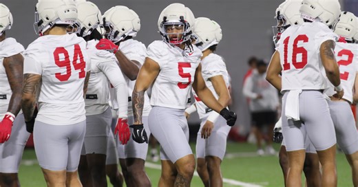 Spring Practice Video: Ohio State defense gets lined up on first day of practice