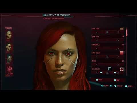 Cyberpunk 2077 - Female Character Customization Full Walkthrough PS4/PS5 4k UHD 60 FPS