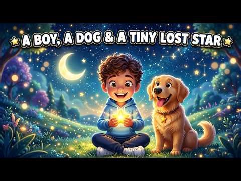 A Boy, A Dog, and A Tiny Lost Star | Kids Bedtime Story | Friendship & Kindness | 3D Animated Story