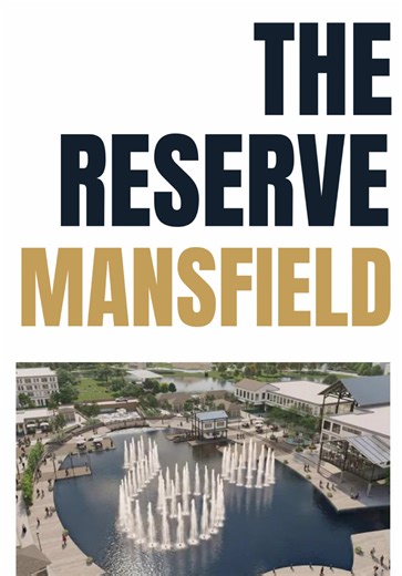Mansfield is stepping into its downtown era — and it’s called THE RESERVE ✨ A 225 acre mixed-use district located at Matlock Road & East Broad Street, built for connection and convenience. Coming soon: 🍽️ New sit down restaurants 🛍️ Boutique retail 🎬 Entertainment concepts 🏙️ Walkable urban-style residential living This is the kind of place where you can park once and stay all afternoon! ➡️P.S. This will also be home to Mansfield’s new City Hall… which we’ll be covering in the next video! Ho