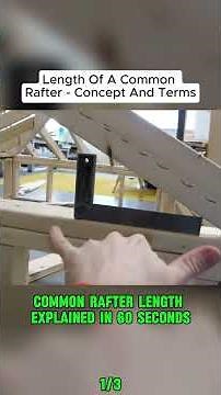 Length of a Common Rafter Explained 📐🏠 Roof Framing Concepts & Terms
