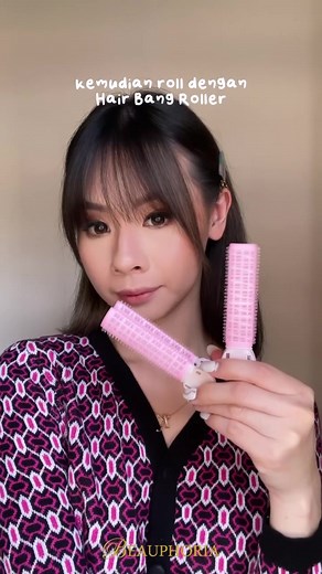 Sharing my secret tips to keep my bangs on point. Don’t forget to bring your hair bang roller and mini hair brush everywhere you go for a quick touch up 😘💖
