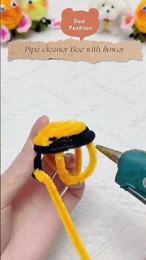 Handmade diy pipe cleaner bee #handmade #diy #craft #tutorial #gift #diycraft #pipecleaner #bee