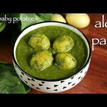 aloo palak gravy recipe | palak aloo recipe | potato spinach gravy curry