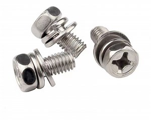 Premium Hexagon Head Cross Recessed Screws with Flat Washers