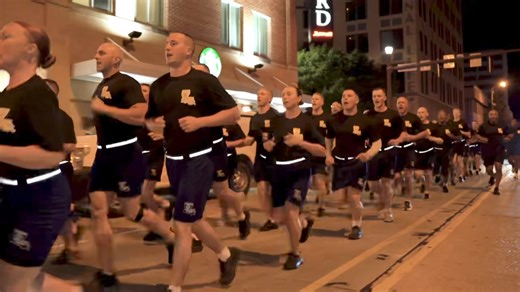 Early this morning, the members of Cadet Class 104 were joined by the LSP Command Staff for a run around the Louisiana State Capitol area. They were also joined in their run by Governor Jeff Landry and his wife, First Lady of Louisiana Sharon Landry. Both took the opportunity to address the class and congratulate them on their upcoming completion of the State Police Academy. Cadet Class 104 is completing their 24th week of training before graduating as State Troopers on Friday. #LSPCC104 #Troope