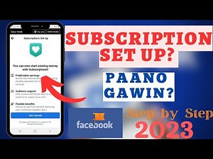 PAANO SET UP ANG FACEBOOK PAGE SUBSCRIPTIONS 2023