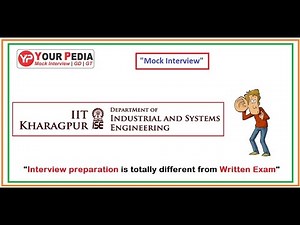 Industrial & systems Engineering (ISE) | IIT Kharagpur | Direct Phd | Mock Interview | IIT Kharagpur