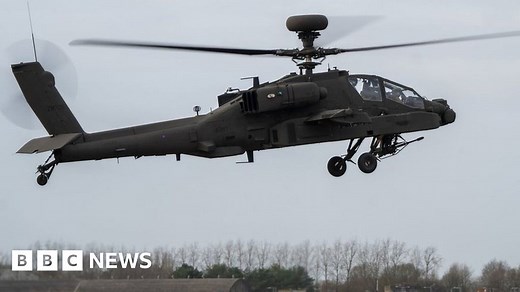 Apache attack helicopters start test flights at Wattisham